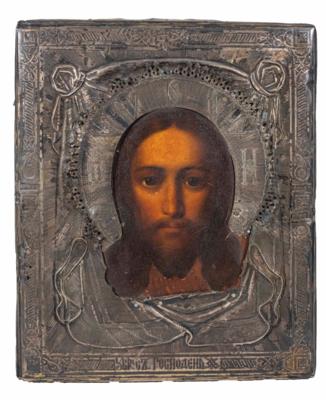 Russische Ikone, Ende 19. Jahrhundert - Vánoční aukce - Stříbro, sklo, porcelán, Moderní umění grafika, koberce