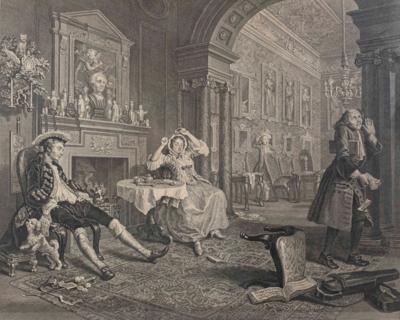 William Hogarth - Vánoční aukce - Stříbro, sklo, porcelán, Moderní umění grafika, koberce