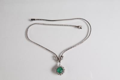 Brillant Collier zus. ca. 1,40 ct - Christmas auction - Silver, glass, porcelain, graphics, militaria, carpets