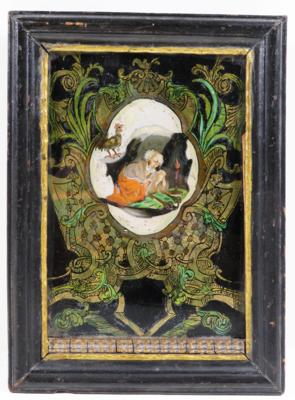 Hinterglasbild, Süddeutsch, 18./19. Jahrhundert - Vánoční aukce - Stříbro, sklo, porcelán, Moderní umění grafika, koberce