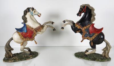 Paar Krippenpferde in der Art Johann Giners d. Ä. - Asta estiva