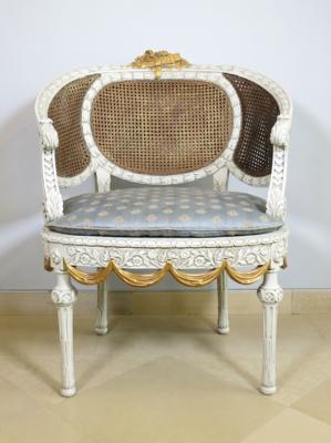 Rundlehnfauteuil im Louis XVI-Stil - Asta estiva