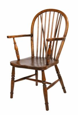 Englischer Armlehnsessel, sog. Windsor Chair, 19. Jahrhundert - Asta di Natale