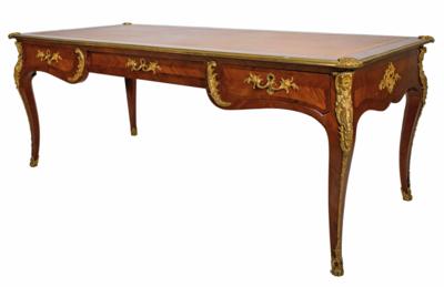 Herrschaftlicher Schreibtisch, sog. Bureau plat im Louis XV-Stil, 1. Drittel 20. Jahrhundert - Vánoční aukce