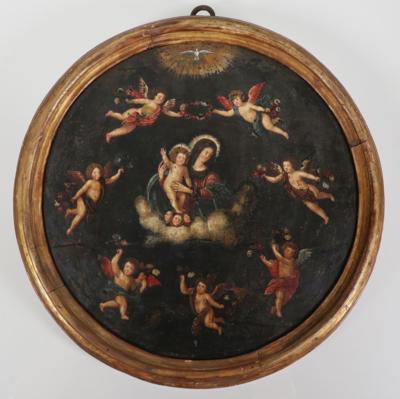 Andachtsbild (Tondo), Italien/Spanien um 1700 - OSTERAUKTION - Teil 1