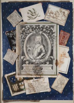 Trompe l'oeil-Collage, Italien (Toskana) um 1800 - Velikonoční aukce