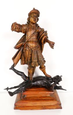 Erzengel Michael besiegt den Teufel, um 1700 - Easter Auction