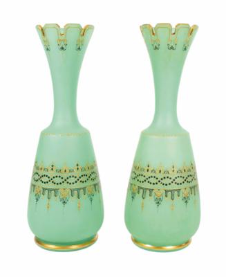 Paar Vasen, wohl Neuwelt, Böhmen, um 1860 - Porcelain, glass and collectibles