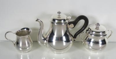 Dreiteiliges Kaffeeservice, Christofle - Porcelain, glass and collectibles