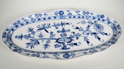 Zwiebelmuster-Fischplatte, Meissen, 2. Hälfte 19. Jahrhundert - Porcelain, glass and collectibles