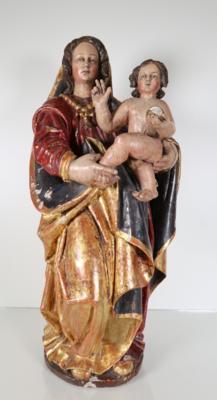 Madonna mit Kind, Alpenländisch, 1. Hälfte 19. Jahrhundert - Porcelain, glass and collectibles