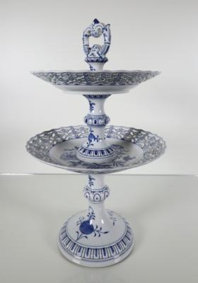 Zwiebelmuster Tafelaufsatz - Etagere, Meissen, 1976 - Porcelán, sklo a sběratelské předměty