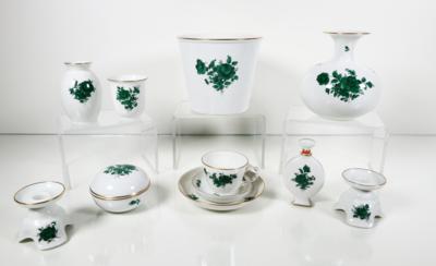 Konvolut 11 Stück Augarten-Porzellan, Wien, 2. Hälfte 20. Jahrhundert - Porzellan, Glas und Sammelgegenstände