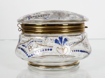 Runde Deckeldose, Ende 19. Jahrhundert - Porcelain, glass and collectibles