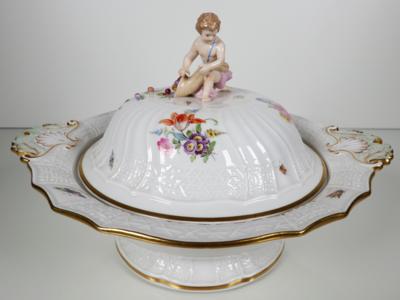 Deckelterrine mit Handhaben, Meissen, 1860-1924 - Porcelain, glass and collectibles