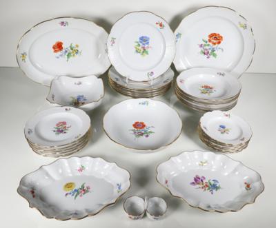 Speiseservice, Meissen, 1960/70er-Jahre - Porzellan, Glas und Sammelgegenstände