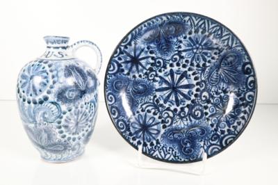 Kleiner Krug und Schale, Schleiss, Gmunden, 2. Drittel 20. Jahrhundert - Porcelain, glass and collectibles