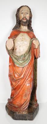 Gotischer Jesus Christus als Auferstandener, Alpenländisch um 1500 - Porcelain, glass and collectibles