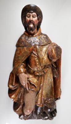 Hl. Rochus von Montpellier, Alpenländisch, 17. Jahrhundert - Porcellana, vetro e oggetti da collezione