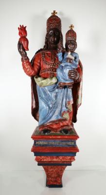 Madonna mit Kind, Süd-/Osteuropäisch, 19. Jahrhundert - Porcellana, vetro e oggetti da collezione