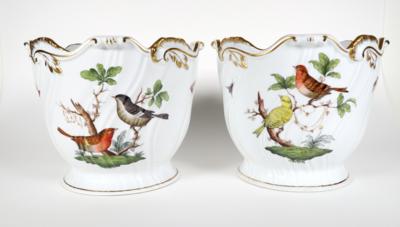 Paar Übertöpfe, Herend, Ungarn, 2. Hälfte 20. Jahrhundert - Porzellan, Glas und Sammelgegenstände
