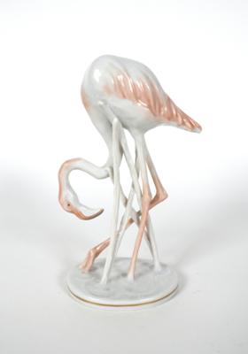Flamingo, Entwurf Fritz Heidenreich 1934, Rosenthal, Kunstabteilung, Selb, 1940er-Jahre - Porcelán, sklo a sběratelské předměty