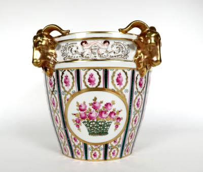Übertopf, Sächsische Porzellanfabrik zu Potschappel von Carl Thieme, 20. Jahrhundert - Porcelain, glass and collectibles
