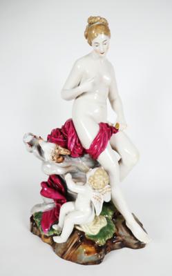 Venus und Cupido, Dressel, Kister  &  Cie., Passau, um 1902/20 - Porcelán, sklo a sběratelské předměty