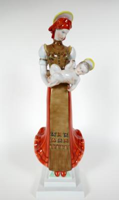 Madonna mit Kind, Herend, Ungarn - Porcelán, sklo a sběratelské předměty