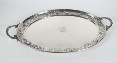 Silber Tablett, Fa. Eduard Wollenweber, München um 1900 - Porcellana, vetro e oggetti da collezione