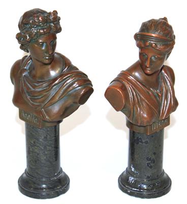 2 Büsten, "Apollo und Diana" - Kunst, Antiquitäten und Schmuck