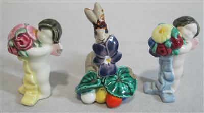 3 kleine Keramosfiguren - Arte, antiquariato e gioielli