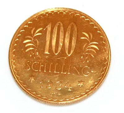 Goldmünze, Schilling 100,- - Arte, antiquariato e gioielli