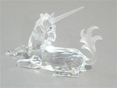 SWAROVSKI- Figur "Liegendes Einhorn" - Kunst, Antiquitäten und Schmuck