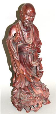 Asiatische Holzfigur - Arte, antiquariato e gioielli