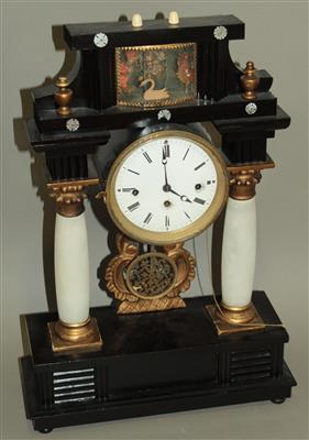 Biedermeier- Kommodenuhr - Antiques, art and jewellery