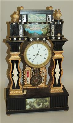 Spätbiedermeier Kommodenuhr - Kunst, Antiquitäten und Schmuck