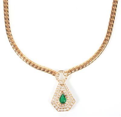 Brillantcollier zus. ca. 0,65 ct - Umění, starožitnosti, šperky