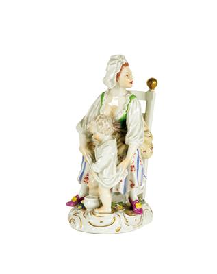 Porzellanfigur, "Mutter mit Knaben" - Umění, starožitnosti, šperky