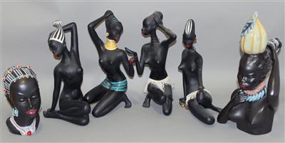 6 CORTENDORF Keramikfiguren - Arte, antiquariato e gioielli