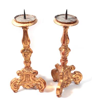 Kerzenleuchterpaar, in barocker Art - Arte, antiquariato e gioielli