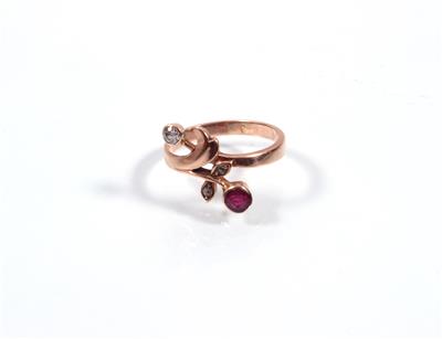 Diamantdamenring - Antiques, art and jewellery