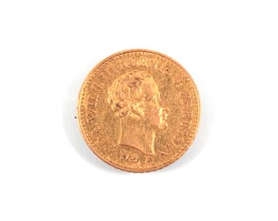 Goldmünze "Frederick d'Or", Preussen 1831 - Umění, starožitnosti, šperky