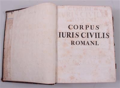 Buch, "Corpus Iuris Civilis Romani" - Kunst, Antiquitäten und Schmuck