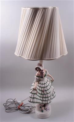 KERAMOS- Tischlampe "Dame im Biedermeierkleid" - Arte, antiquariato e gioielli