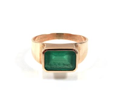 Smaragddamenring ca. 3,50 ct - Umění, starožitnosti, šperky