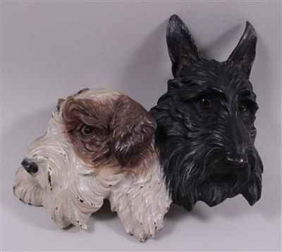 Wanddekoration "Hundeköpfe" - Arte, antiquariato e gioielli