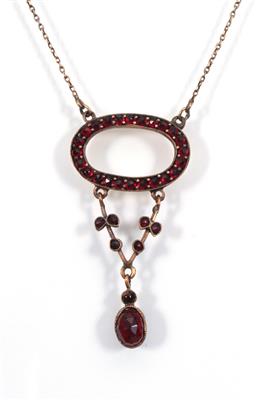 Granatcollier - Arte, antiquariato e gioielli