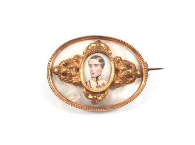 Ovale Brosche "Kaiser Franz Joseph" - Arte, antiquariato e gioielli