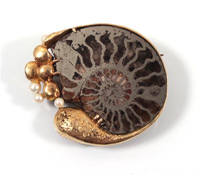 Ammonit- Brosche - Kunst, Antiquitäten und Schmuck